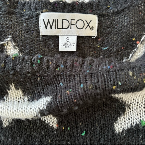 Wildfox Seeing Stars Black Sweater - Picture 6 of 7